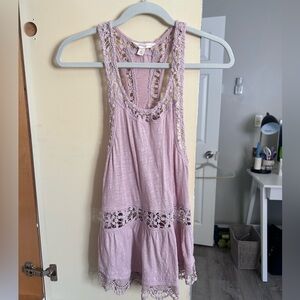 Nordstrom Sun & Shadow Light Mauve/Pink Tank